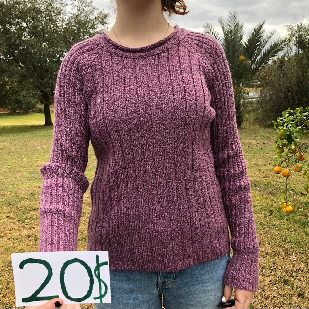 Lavender lined vintage sweater